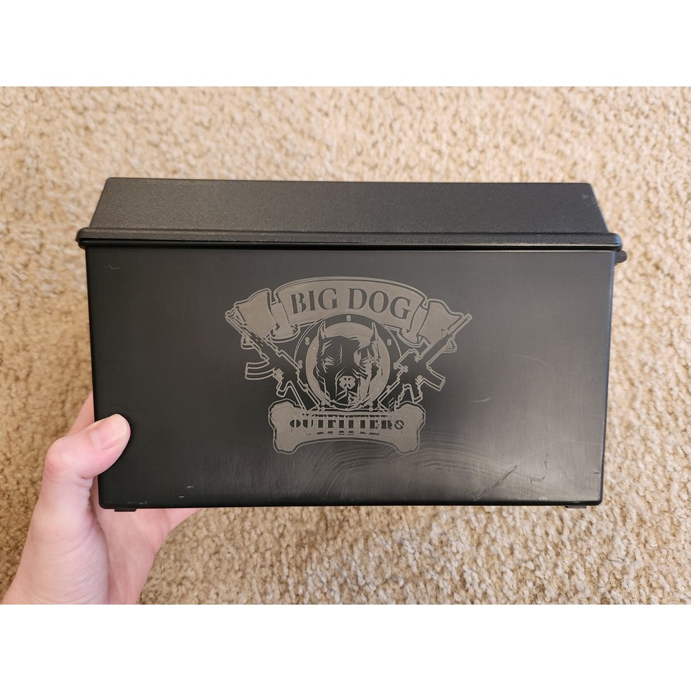 Hornadyβ Big Dog Outfitters Black Plastic Ammo Can Storage Box with Handle
